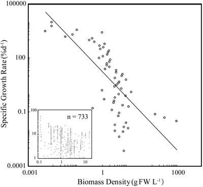 Resource (Light and Nitrogen) and Density-Dependence of Seaweed Growth